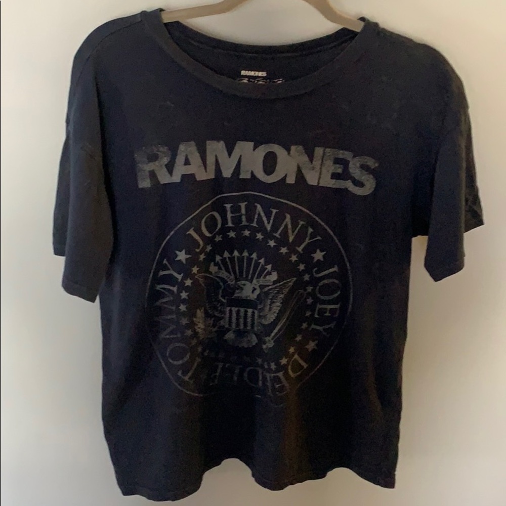 Distressed Ramones band tee